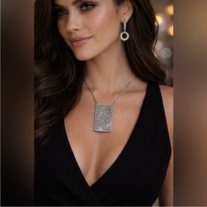 Zara Rhinestone HandBag Pendant NWT